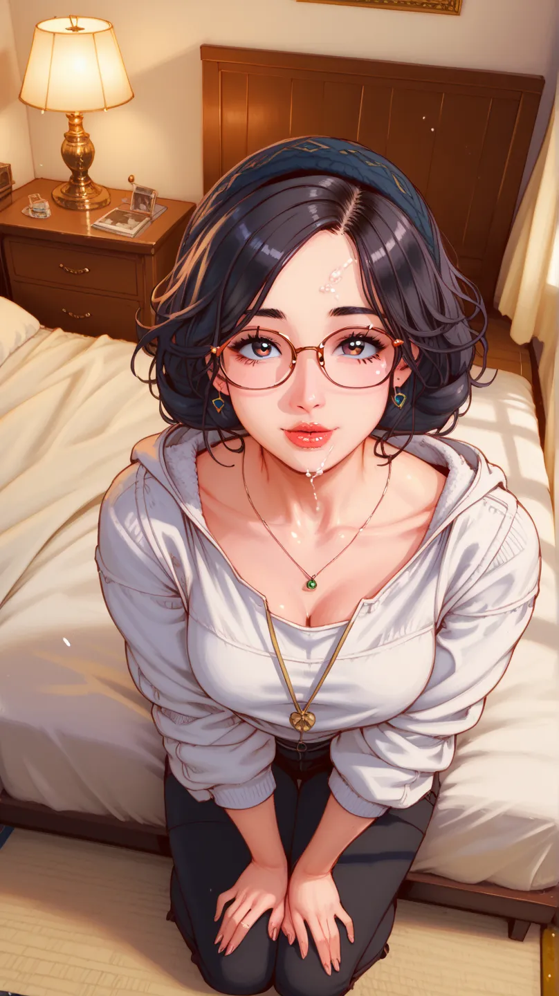 ((anime texture  )), ((anime filter)), (( Anime capture )),  Alone, 1Soul Glasses   , \(( screenshot de anime )), , , score_9, score_8_above, score_7_above, BREAK best aesthetic   , high-res,   masterpiece,   dancing,    complex background   ,   dark hair,...