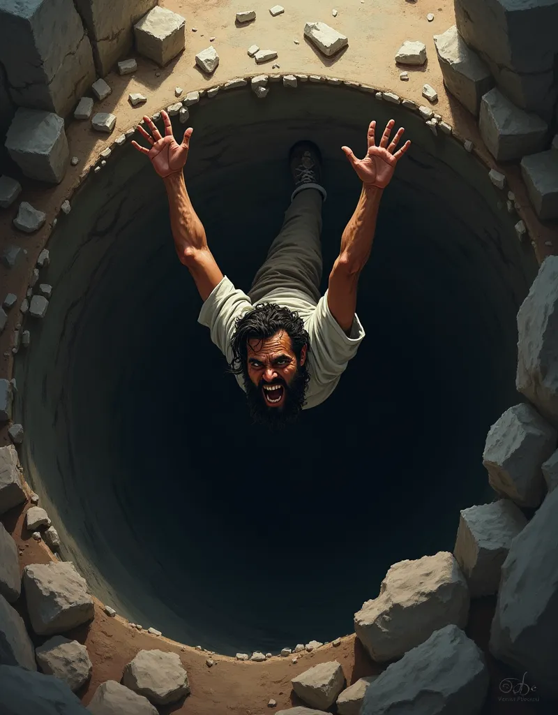 José thrown in the hole