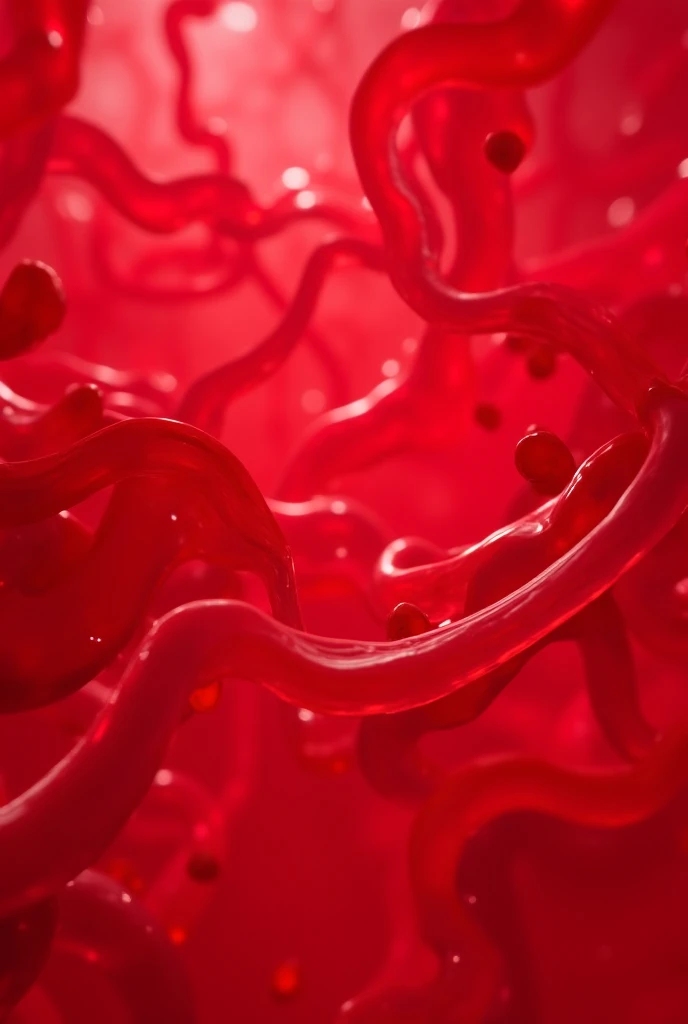 create video flow of blood trough blood vessels 