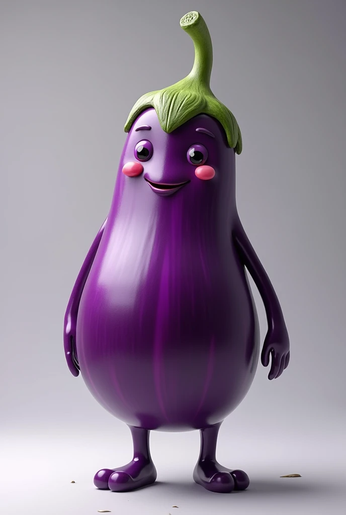 Send an eggplant in the shape of a man 
