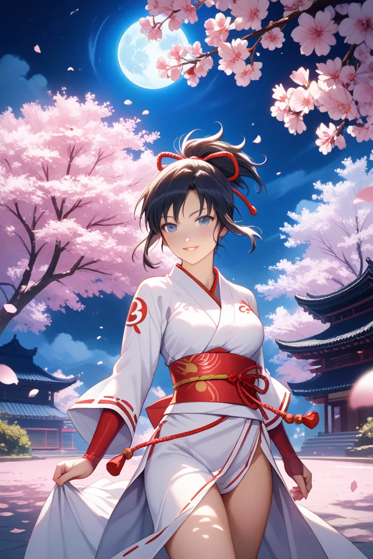 Senran Kagura、 cherry blossoms at night(Senran Kagura)、