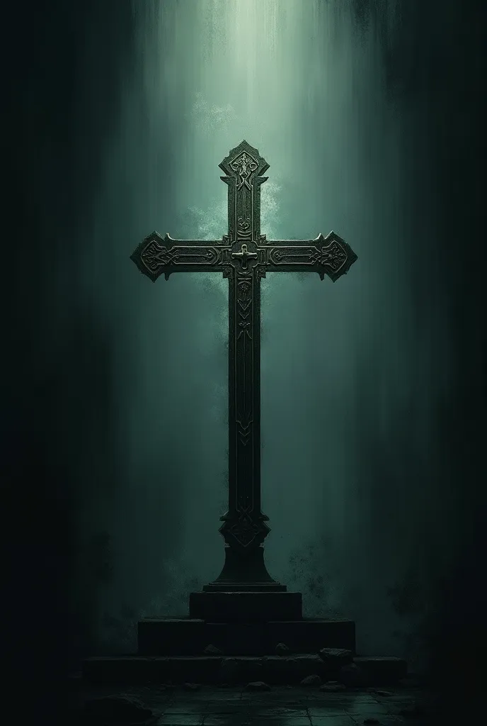 make a background of "Orthodox PH Voices" darkish, but not too dark with the Orthodox cross