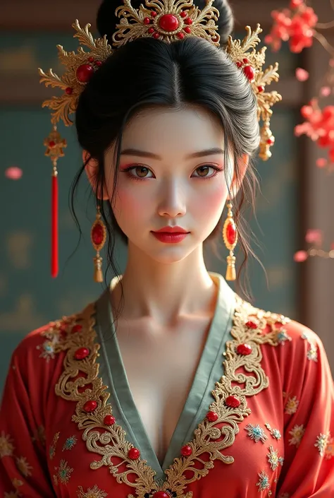 Ancient Chinese women were about 30-40 years old，and an assertive beauty，with a unique temperament，She is a concubine