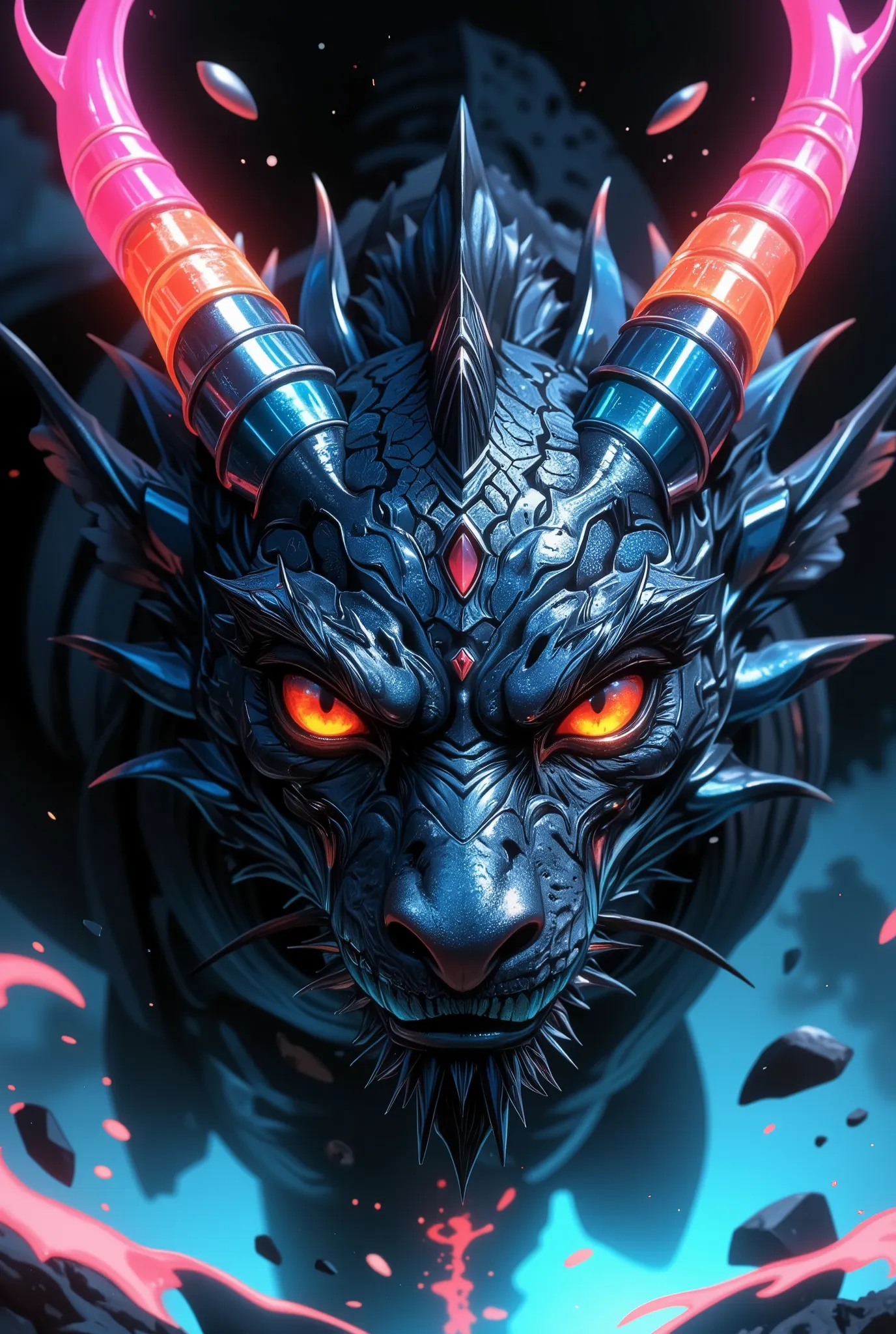 (Beautiful Dragon Eyes, The Emperor with Dark Eyes ride above his head), Alone, (eye focus, dynamic), Overwhelming Dragon's Eyes, close-up, Eyes Reminiscent of Dragons, View All, Fusion of Elements of Providence, Ancient Genealogy, Immovable Silence and De...