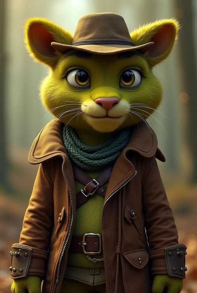 Puss in boots, The Duplicate Spy
Before: An adventurous mercenary who lives for himself.
after: He works as a double spy, infiltrating the Shrek government while helping the resistance.
Outfit: becomes a resistance leader, becoming paranoid and cruel.
 Per...