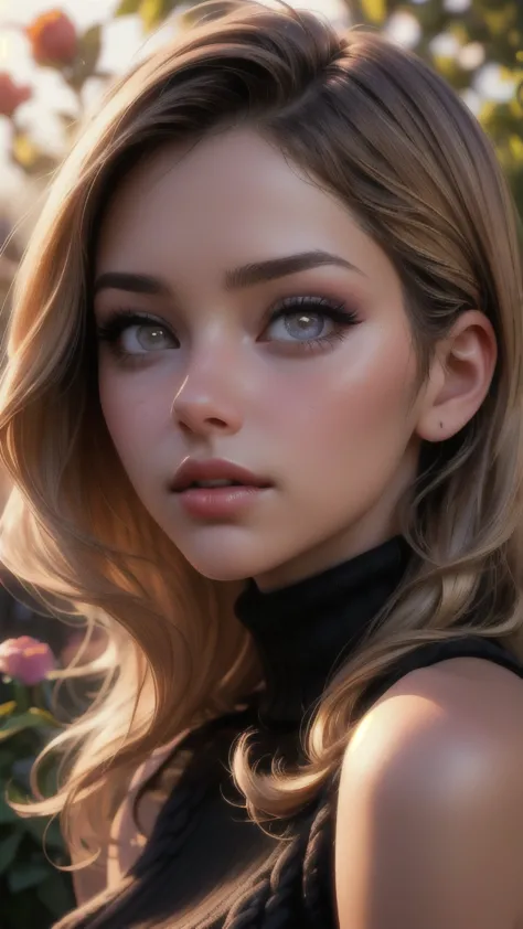 (ultra realistic,32k, masterpiece:1.2),(high detailed skin:1.1),( high quality:1.1),
detailed hair,
intricate detail,
(detailed realistic background:1.3),
realistic lighting,
[cinematic lighting|sunset lighting],
masterpiece,
high quality,upturn lips, 
32k...