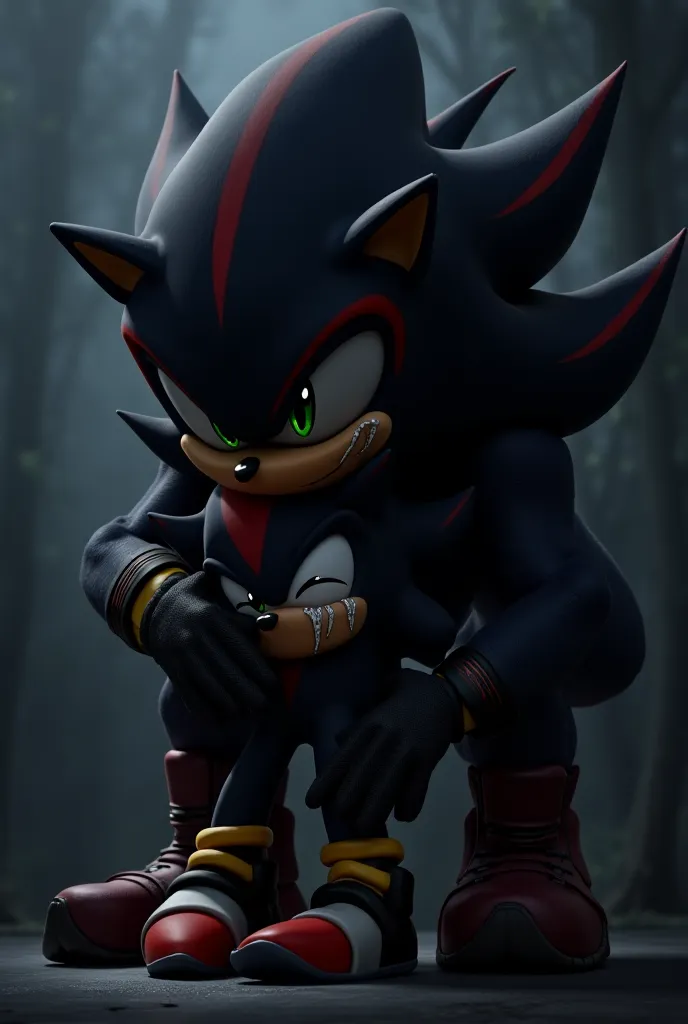 Shadow the hedgehog crying but his big brother the angery comfort him 