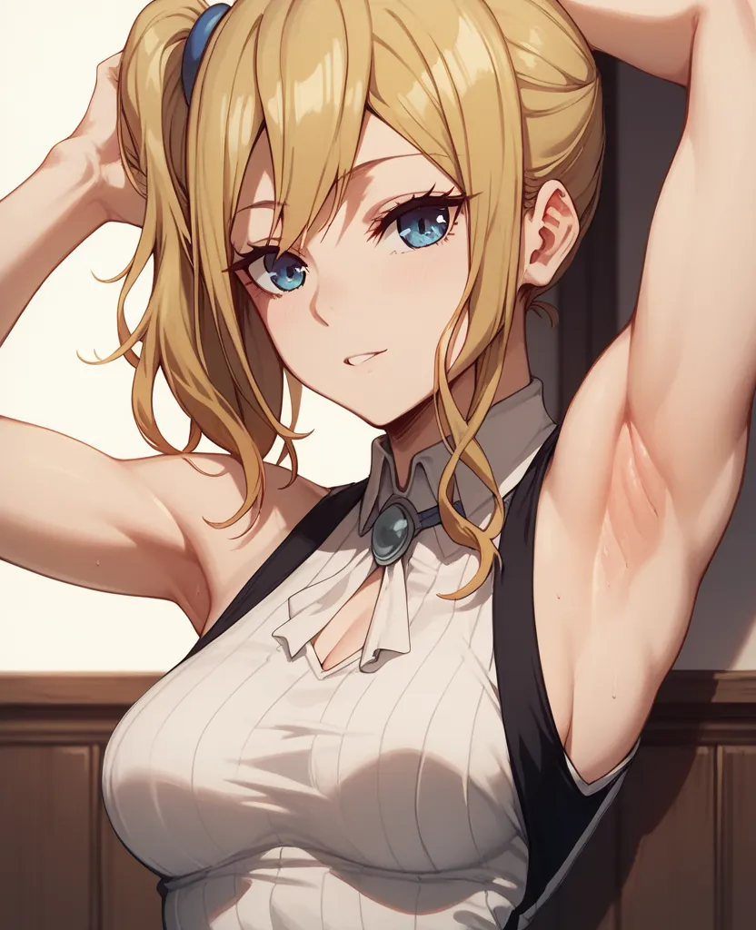 Hayasaka Ai, sleeveless top, medium sized breasts, armpits 