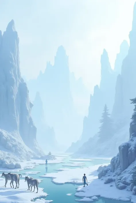 Snowy, cold world in the movie Avatar 