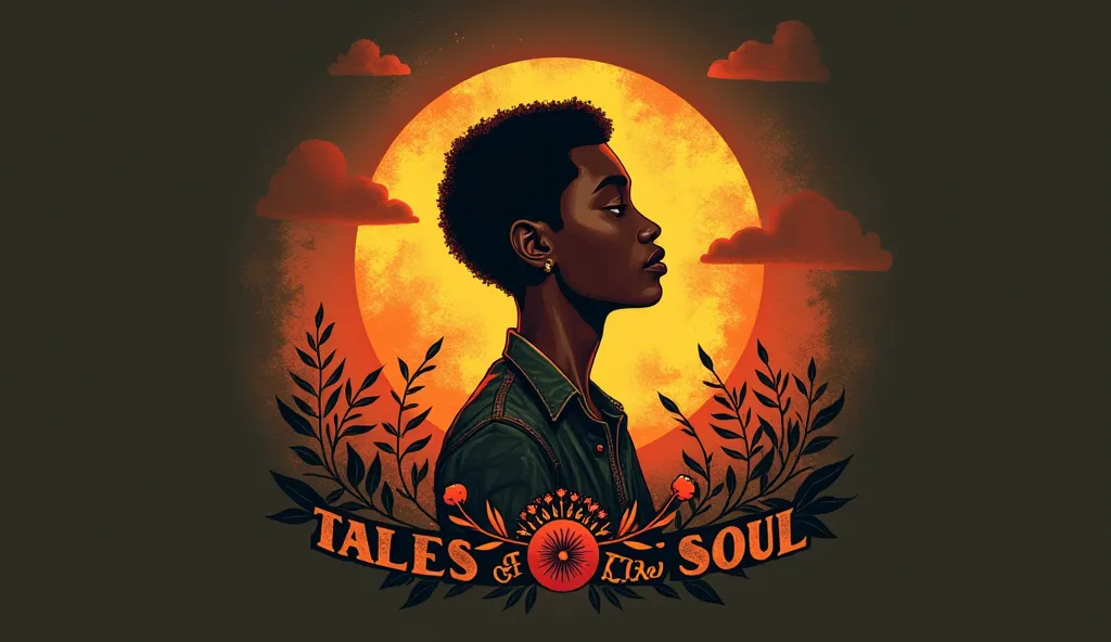 Create a Logo for YouTube channel. Channel name tales of kind soul. Channel is about black people stories