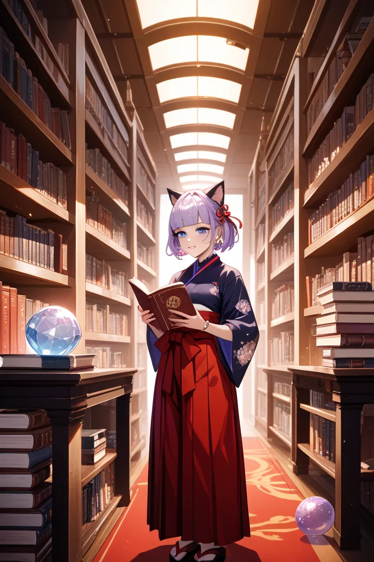 Vtuber
Image color purple
Japanese clothes(Hakama)
fashionable
Cat lover
Hobbies Reading and Fortune Telling