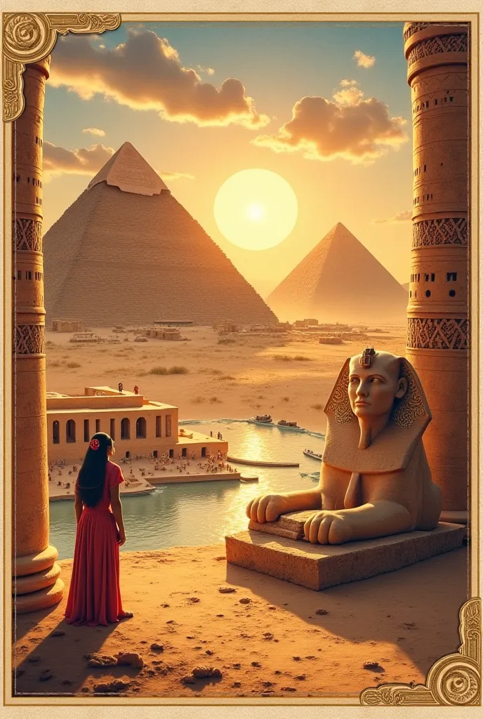 Research about ancient Egypt and create a mood board on ancient Egypt on 5 pictures only