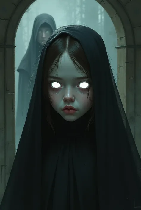 Gothic art, White-eyed girl, A droplet nun