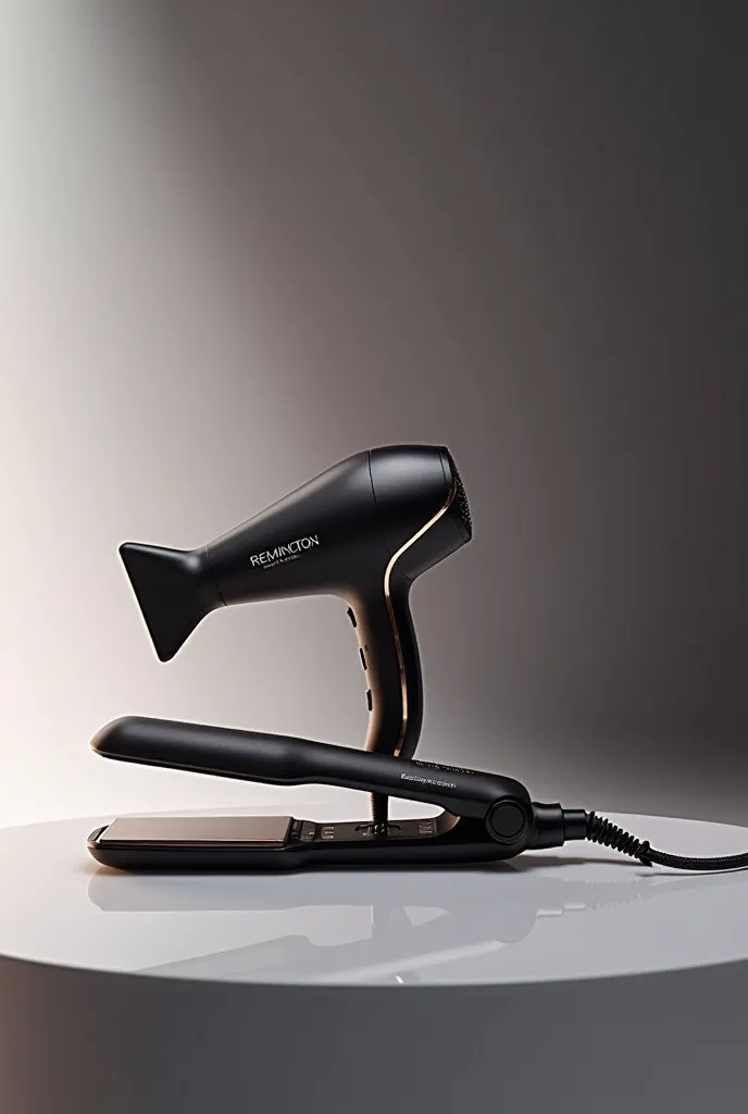 Remintong hair dryer and hair straightener