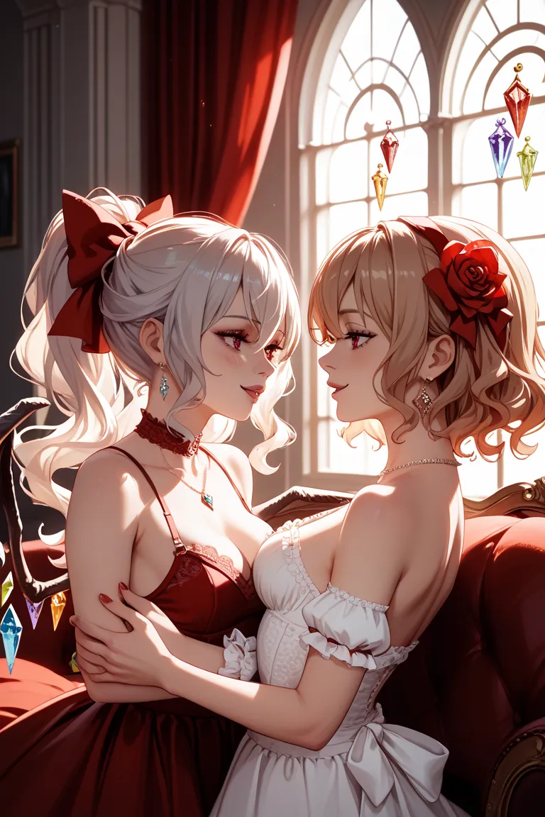 Flandore Scarlett having lesbian sex with Remilia Scarlet