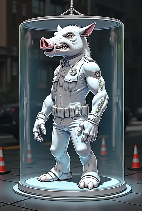 Humanoid police boar