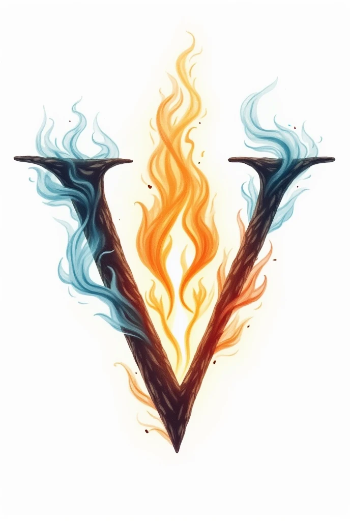 create an image with a white background with the following letters : Vine , I want the letters to have divine elemental powers like fire water like that
But I don't want the letters to have a shadow underneath 