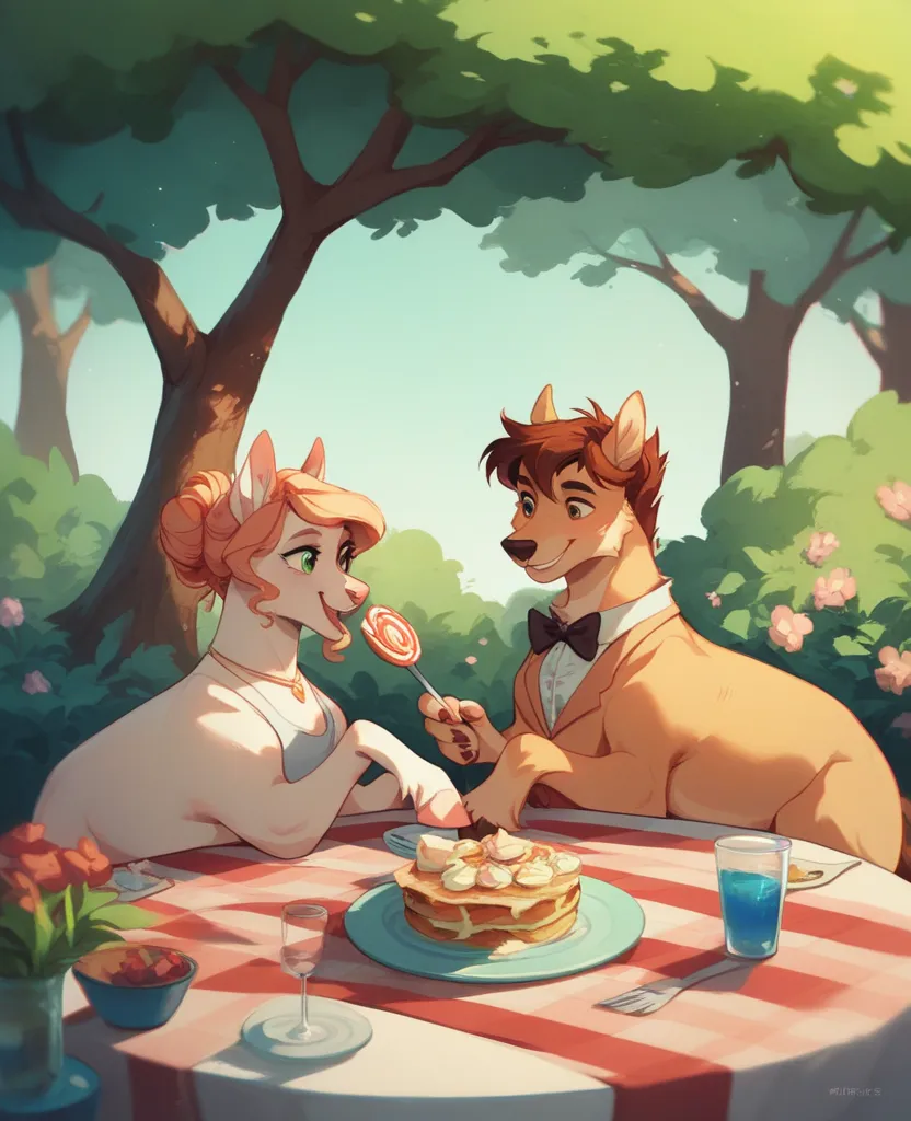 The picture shows a happy family sitting in a lush green garden, where warm sunlight shines on their faces. The mother prepares food at the picnic table, while the ren play with each other in the background.. The grandmother is sitting next to them, broadc...