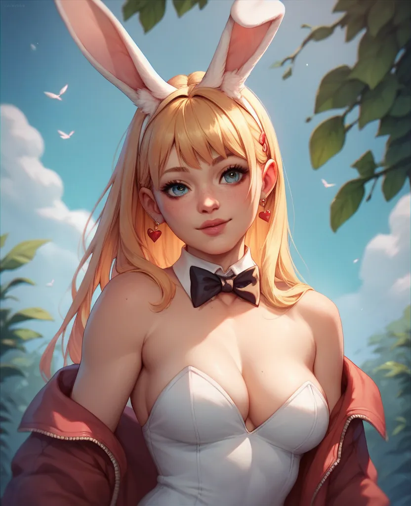 Sexy Sakura Tanaka dressed as a bunny 