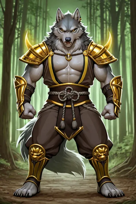 Buff anime wolf