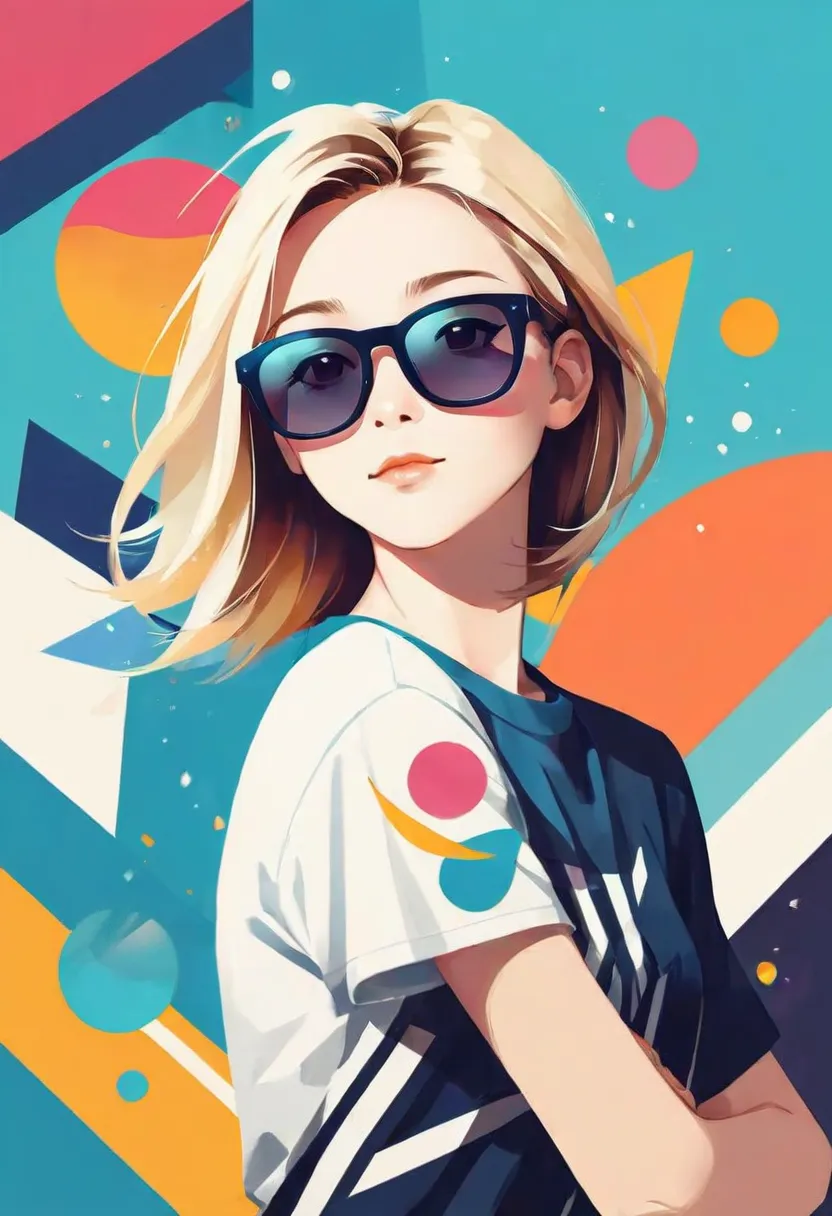 best quality,4k,8k,highres,masterpiece:1.2,ultra-detailed,realistic,photorealistic:1.37,t-shirt design,digital art by Malika Favre,elegant seal with sunglasses,shutterstock contest winner,logo art,artwork,angular,vivid colors,bokeh,illustration-style,moder...