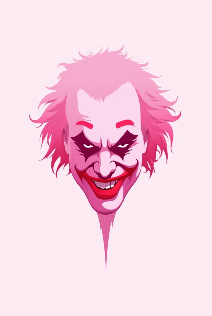 Simple pink joker logo