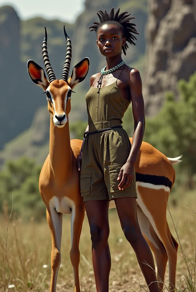 Pose with impala
