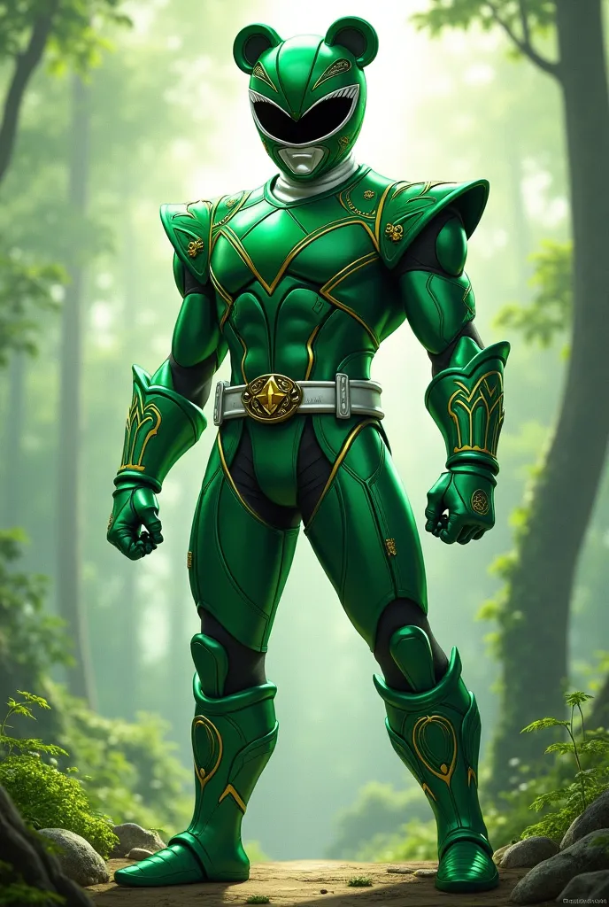 power Rangers,tema panda,green,Bo ,with helmet 
Full body
Full plan