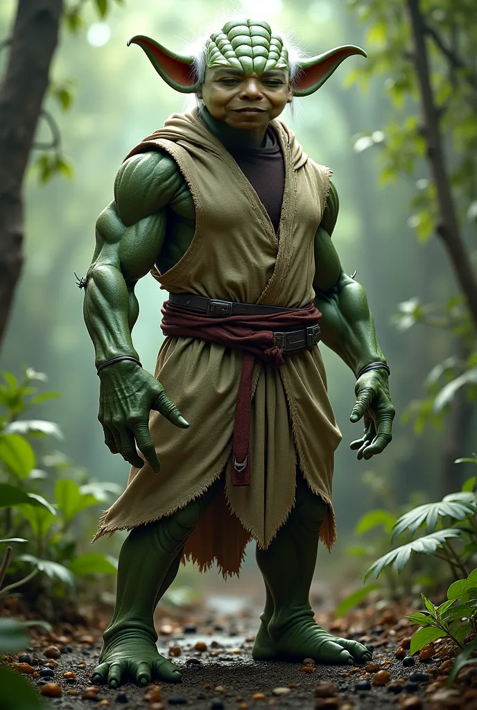 Yoda with muscles 