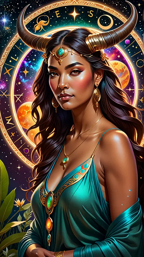 Taurus woman, with 8k high definition image, zodiac 