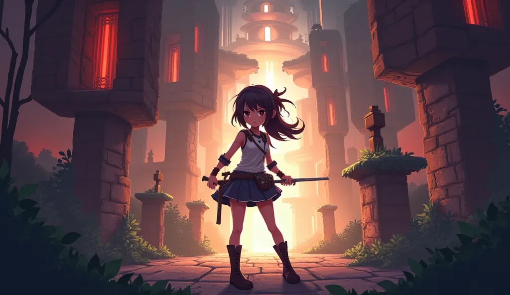 2d metroidvania Afterimage Ranee Anime girl main character 