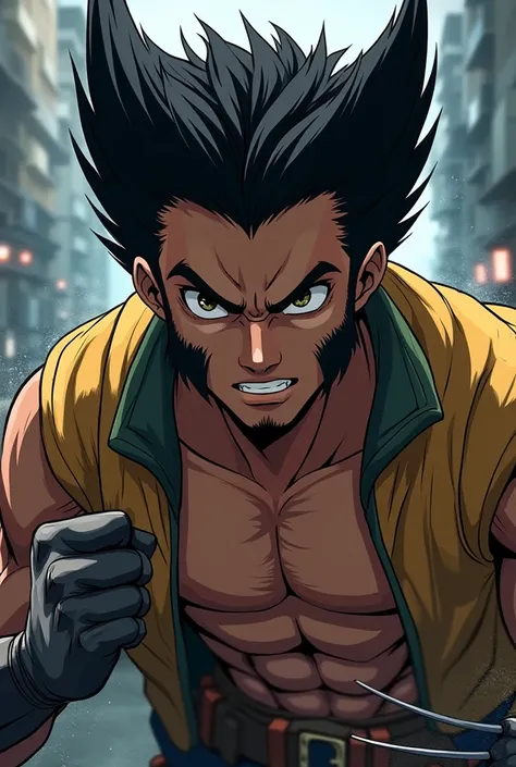 Make an anime-style Wolverine image with your younger appearance 