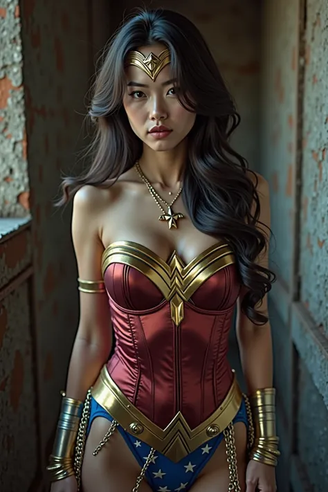 film photoshoot、nsfw 
Cute Japanese Wonder Woman in her 20s is chained 