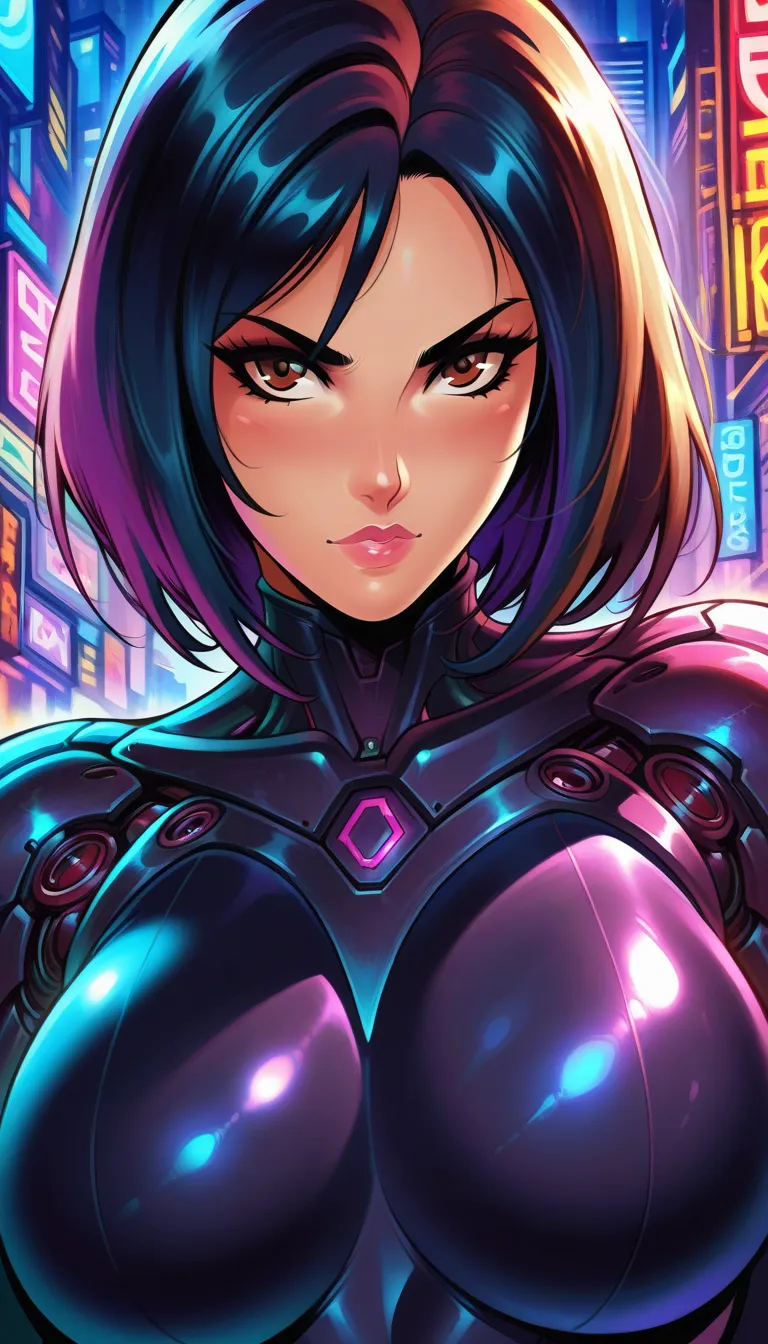 alita, cyborg, berserker body, portrait, brown eyes, face photo, hyper detailed, 1girl, solo, black bodysuit, at night, city background
sharp focus, score_9, score_8_up, score_7_up, score_6_up, score_5_up, score_4_up,reiq art style,reiq,sexy,wearing feet,s...