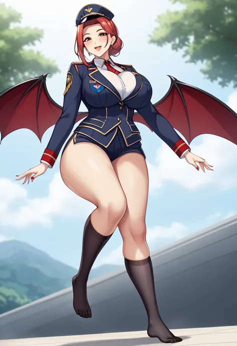  Big Breasts Big Breasts Big Breasts Uniform Little Devil with Wings(1７age)、cute、beautiful、 thighs、 sexy、high school girl、miniskirt、knee socks、 mature body 、Ripe woman&#39;s body、Panchira Ascension 、Floating、 are floating、Feet are not on the ground、Floatin...