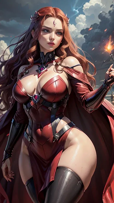 Aqui está um prompt para criar uma imagem da Scarlet Witch (Wanda Maximoff ) da Marvel,  sexy and attractive, activating your magic with your hands:

---

"Scarlet Witch, the powerful and enigmatic Wanda Maximoff , portrayed a dramatic and energetic pose, ...