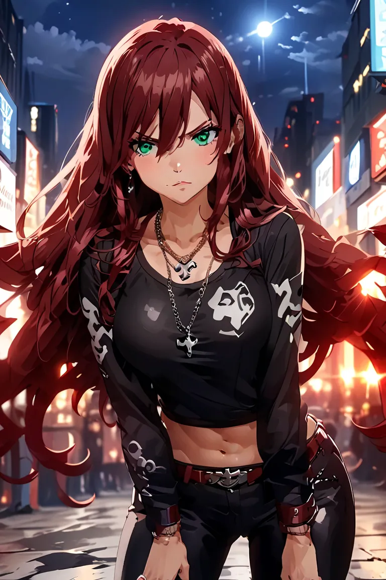 Anime woman, 25 years, 174cm, megan fox + Boa Hancock + Najenda + Robin + Esdeath, 1 girl, green eyes, long hair, high resolution, dark brown hair, simple background, masterpiece, detailed, high detail, closed mouth, POV, wide angle, anime, anime style, fi...