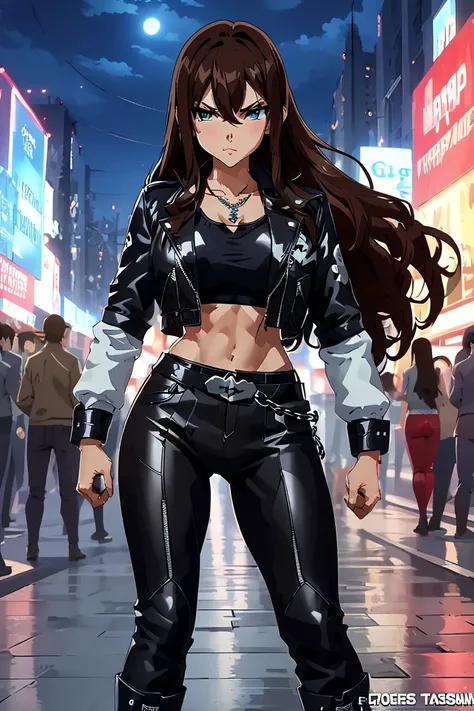 Anime woman, 25 years, 174cm, megan fox + Boa Hancock + Najenda + Robin + Esdeath, 1 girl, green eyes, long hair, high resolution, dark brown hair, simple background, masterpiece, detailed, high detail, closed mouth, POV, wide angle, anime, anime style, fi...