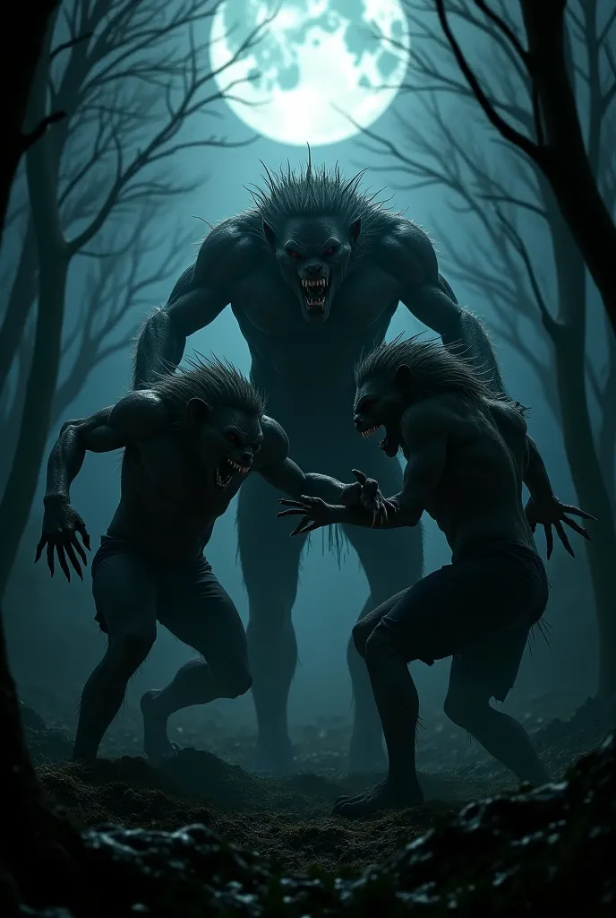 Full Moon howling lycanthropes