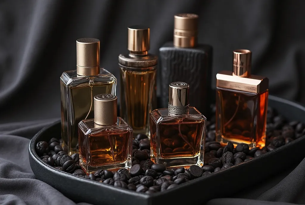 men's perfume bottles in a gift set