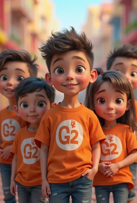 they are all five and have the letter G2 on their shirts