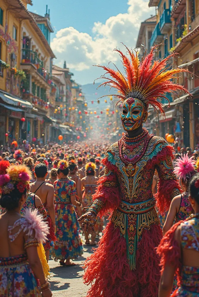 Picture of carnival Ecuador 
