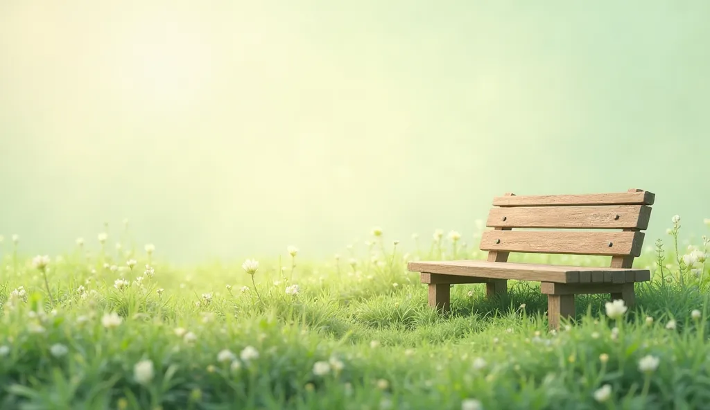 Website background, light, fluid, clear, bench and pale green