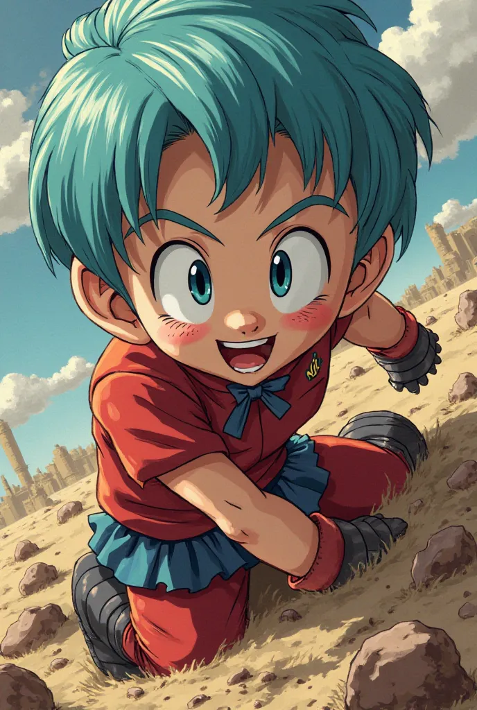 An image of Bulma being brutally fucked