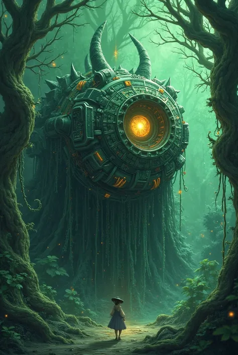 Demon Camera, Fantasy, Anime, Green Tone, Tree, One Eye 