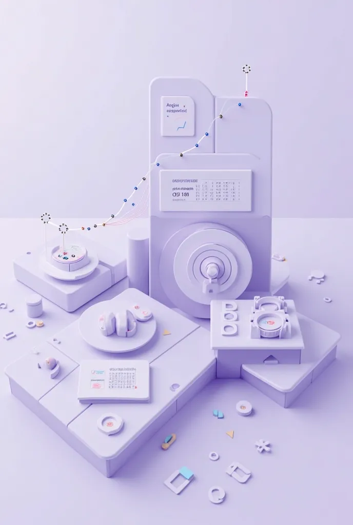 image of statistical data related to the digital economy in white and light purple tones without photo text for presentation