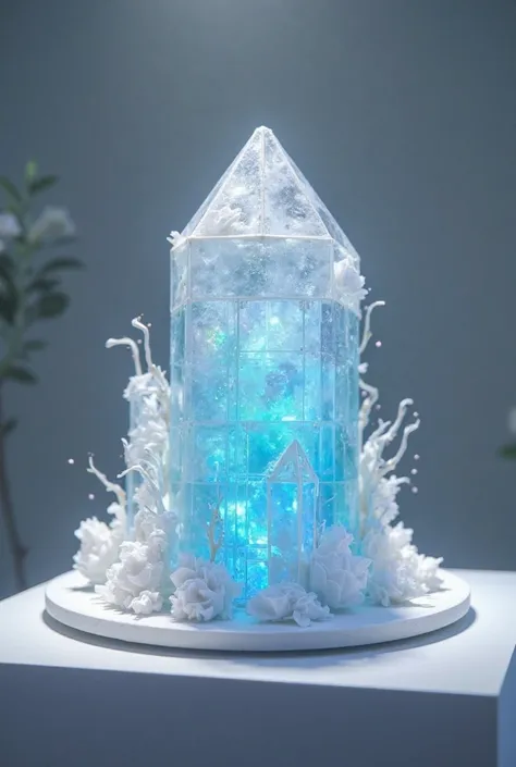 Crystal shaped cake