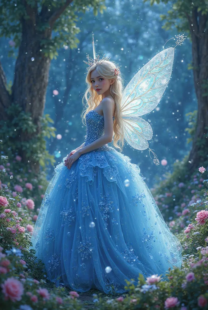 Fairy big ball gown blue 