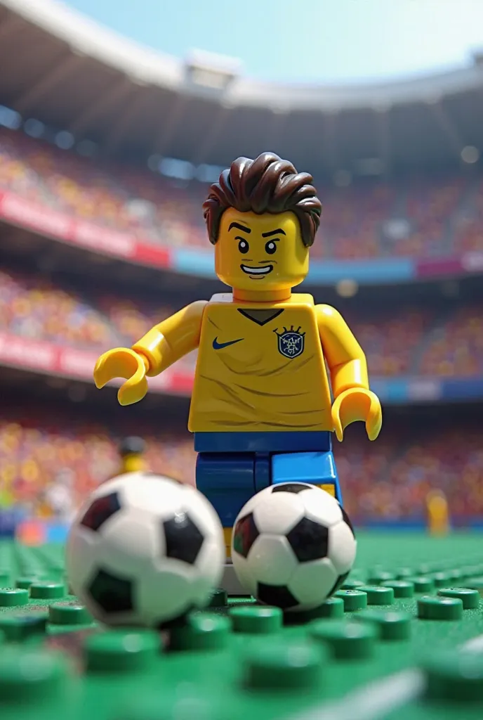 Video of Neymar in Legos playing ball for Barcelona 