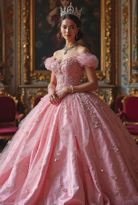 Queen big ball gown pink 